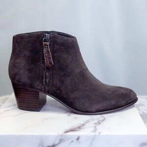 Clarks Maypearl Alice Dark Brown Suede Ankle Boot Shoes